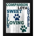thumbnail image 2 of Kimberly, Allen 20x24 Black Modern Framed Museum Art Print Titled - Pets Are 1, 2 of 5