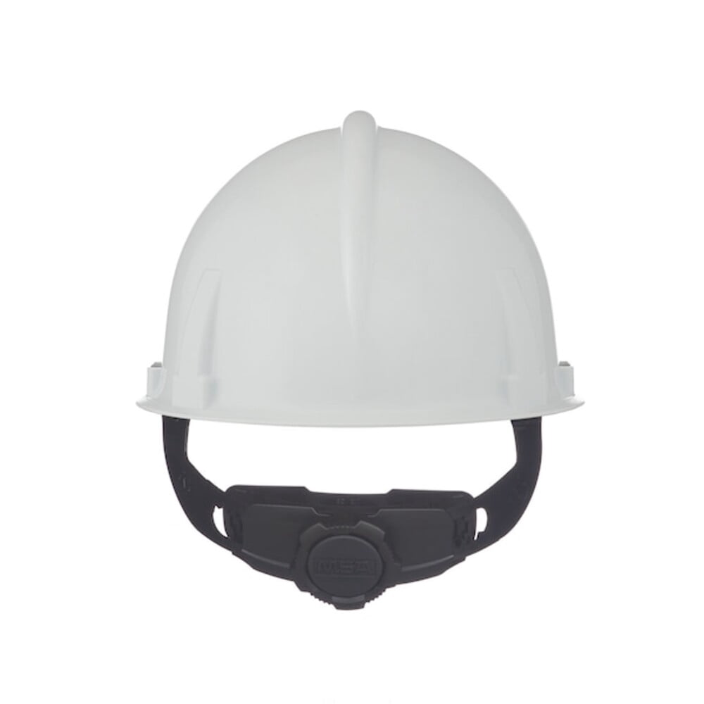 Msa Safety Hard Hat,Type 1, Class E,Ratchet,White 475385