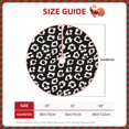 thumbnail image 3 of KLL Black Leopard Christmas Tree Skirt 36" ,Party Decorations Farmhouse for Christmas Decorations Holiday Party, 3 of 6