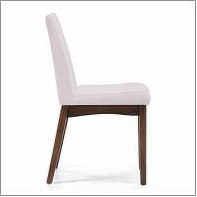 Noble House Roosevelt Light Beige Fabric and Walnut Wood Dining Set