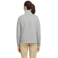 thumbnail image 2 of Nautica B16528113 Womens Anchor Fleece Quarter-Zip Sweatshirt, Oxford Heather - Small, 2 of 3