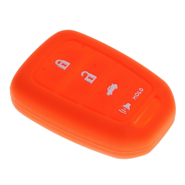 Funda protectora inteligente de silicona para llavero de coche Honda naranja