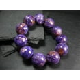 thumbnail image 2 of Natural Charoite 16mm Round Shape Smooth Cut Beads Stretchable Bracelet for Men & Women., 2 of 2