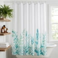 thumbnail image 5 of REGALWOVEN Bohemian Print Shower Curtain Sets, Waterproof Bath Curtain with 12 Hooks, Nature-Inspired Bathroom Decor Green 71"W x 71"L, 5 of 7