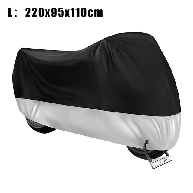 Motorcycle Cover Indoor Outdoor Motorcycle Protective Cover Watertight Sunproof Snowproof Windproof Scratchproof Dirtproof Motorcycle Cover (with Locking Hole) Car Exterior Duster Car Exterior