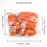 7Pcs Fake Pumpkins Artificial Plastic Pumpkins Decorations Foam Pumpkins for Fall Halloween Home Decor (Blue, One Size)