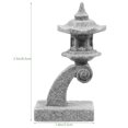 thumbnail image 2 of Miniature Pagode Statue Simulation Pagode Ornement Jardin Bonsaï Pagode Paysage Décor, 2 of 6