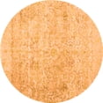thumbnail image 1 of Ahgly Company Indoor Round Abstract Orange Contemporary Area Rugs, 3' Round, 1 of 1