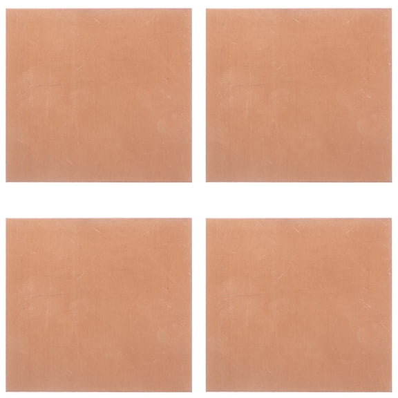 UPKOCH 4 Sheets Copper Jewelry Sheets Copper Plate Metal Plates for DIY Projects Crafts
