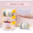 thumbnail image 2 of HAHDAXIA 6 Packs Small Storage Bins with Lids, Mini Stackable Plastic Storage Containers Colorful Bead Organizer Latches Box Small Containers for Organizing Craft, Small Items, Green+Pink, 2 of 7