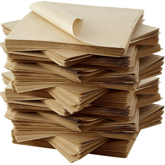 12" x 12" Deli Wrap 2000 Sheets -Kraft Food Wrapping Parchment Paper Sheets