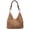 Khaki, variant on Women's Beaded Straw Woven Beach Bag, Bohemian Handmade Crochet Shoulder Tote Purse for Vacation