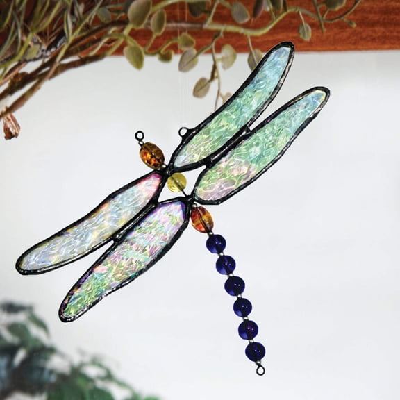 J Devlin Glass Art Dragonfly Stained Glass Sun Catchers
