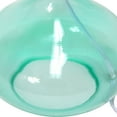 thumbnail image 2 of Simple Designs 13.75" Contemporary Curved Glass Table Lamp, Aqua with White Shade, 2 of 10