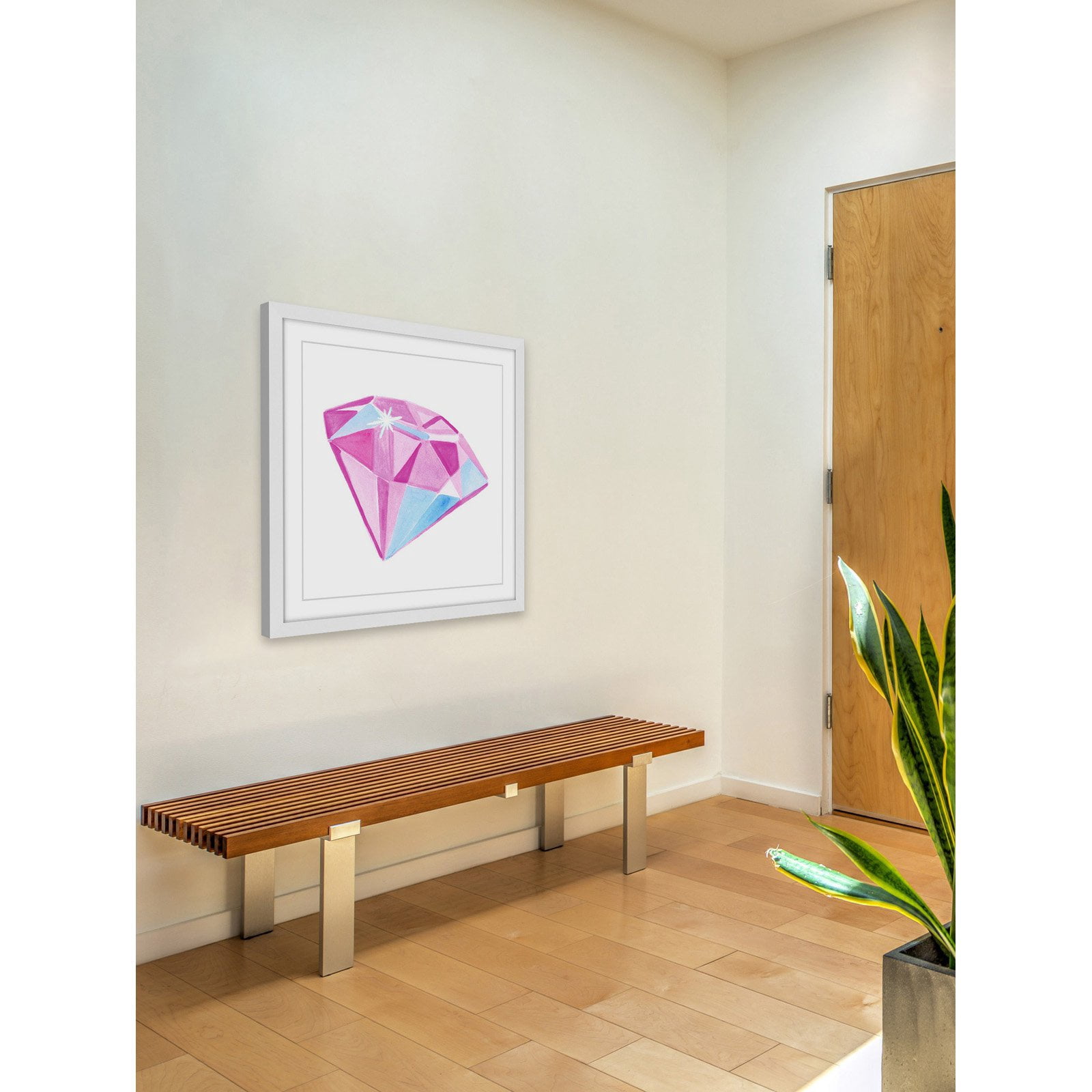 "Diamond" Framed Painting Print