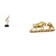 thumbnail image 1 of Figura de escritorio,Escultura de nota musical para escritorio,oficina,decoración del hogar,Estatua de escritorio,Figura decorativa de pelea de toros y osos,Colecciones de esculturas de, 1 of 8