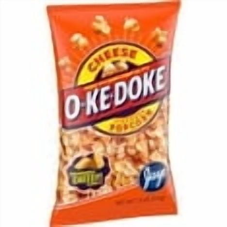 O-Ke-Doke Popcorn, Cheese Popcorn, 7.5 oz Bag pack of 2