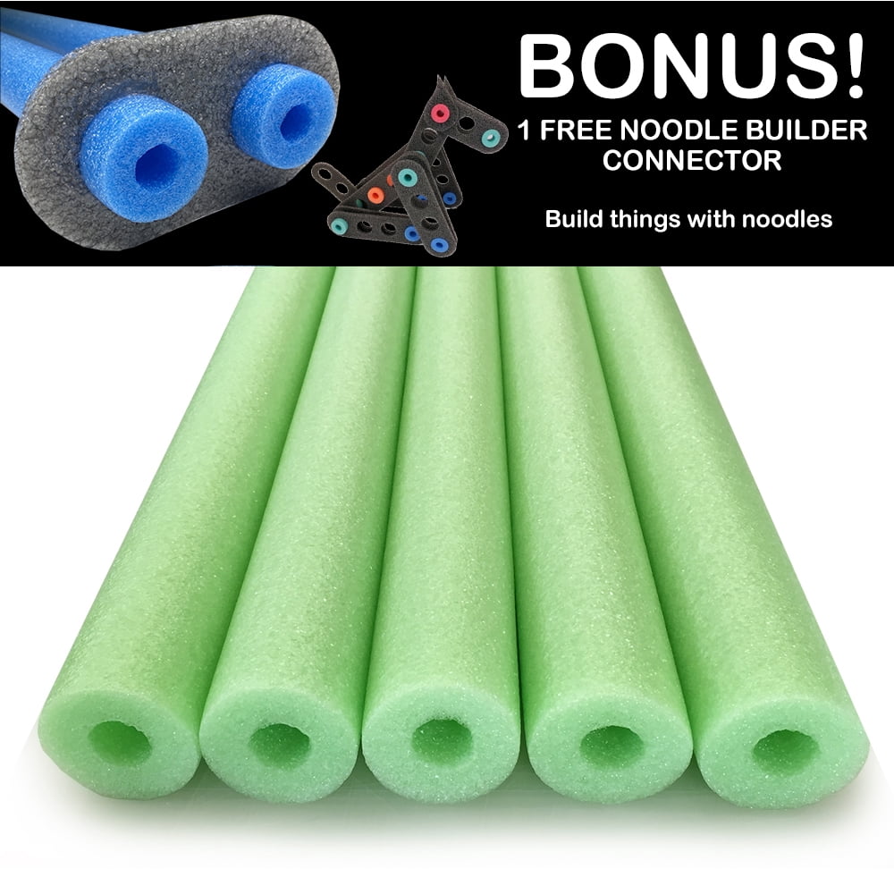 Oodles of Noodles Deluxe Foam Pool Swim Noodles - 5 PACK 52 Inch Wholesale Pricing Bulk