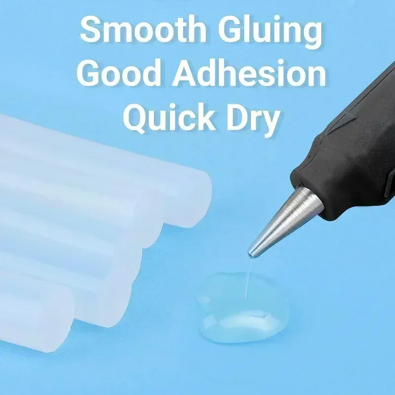 50PcsTransparent Hot Melt Glue Sticks for Heat Pistol Gun Electric Glue Gun Glue Stick General Adhesive DIY Craft Repair Tools