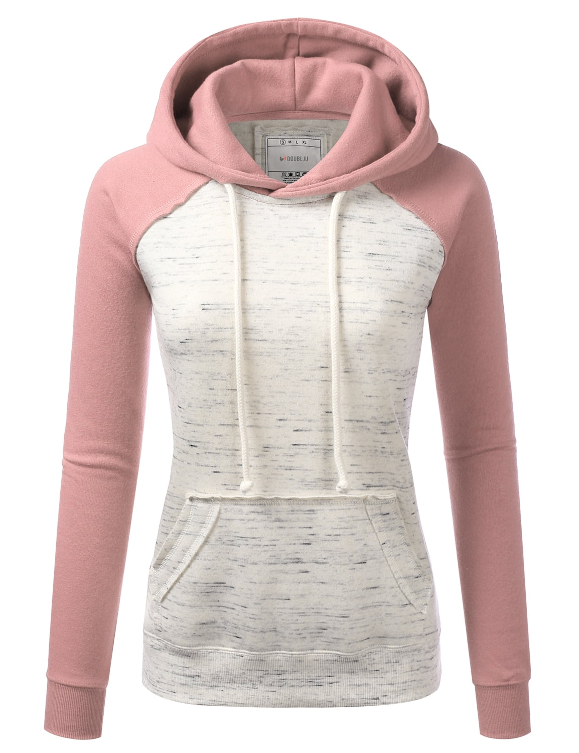 Doublju Doublju Basic Lightweight Pullover Hoodie Sweatshirt For