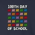 thumbnail image 3 of Wild Bobby 100th Day of School Cute Counting Pencils, 100 Days of School 2024 2025 Design for Kids Youth Boys Girls School Toddler Long Sleeve Shirt, 3 of 6