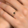 thumbnail image 4 of Gem Stone King 14K Yellow Gold Brown Smoky Quartz Engagement Ring for Women | 0.50 Cttw | Round 5MM | Gemstone Birthstone | Size 5, 4 of 6