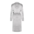 thumbnail image 1 of HBFAGFB Mens Bathrobe Autumn Winter Flannel Pajamas Loose Thick Nightgown Lounging Suits Grey Size L, 1 of 4