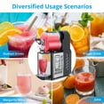 thumbnail image 3 of Commercial Slushie Machine, 3L/0.8 Gal slushy Machine for Home, Self-Cleaning,300W Stainless Steel Slushy Machine for Frozen Drinks, Snow Melting, for Home, Coffee Shop, Restaurant, 3 of 9