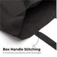thumbnail image 6 of Top Cotton Pack of 6 – 100% Cotton Reusable Tote Bags – Bulk Grocery, Shopping, DIY, Beach & Gift Use (Black), 6 of 6