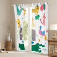 thumbnail image 5 of Homewish Green Kawaii Crocodile Black Out Curtains for Kids, Lion Duck Elephant Curtains Pack of 2 (42x63 Each), Kawaii Animal Bedroom Curtains, Blackout Curtains Home Decor, 5 of 6