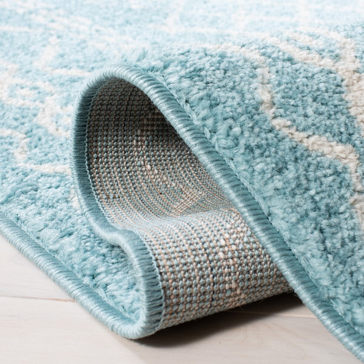SAFAVIEH Tulum Ronald Distressed Area Rug, 4' x 6', Turquoise/Ivory
