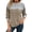 # Brown, variant on Long Sleeve Shirts for Womens Clothes for Fall Lightweight Sweaters Winter Color Block Ladies Tops Casual Crew Neck Blue L