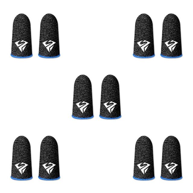 Methold 10 piezas Juego móvil Mangas para la punta de los dedos Guantes de pantalla táctil sensibles Anti-huella digital Cubiertas ultrafinas Type2 NO2