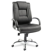 Alera Alera Ravino Big & Tall Series High-Back Swivel/Tilt Leather Office Chair, Black