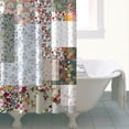 thumbnail image 4 of Pioneer Flower Floral Print Pattern Shower Curtain 72"x84" ,Bathroom Decorative Shower Curtains Set with 12 Hooks,Modern Waterproof Washable Shower Curtain, 4 of 6