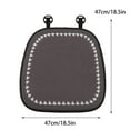 thumbnail image 3 of Car Seat Cushion with Back Support, Soft Comfort Chair Cushions Desig for Drivers and Office Ideal Use. 18.33X18.33X0.39 Inch Black, 3 of 7
