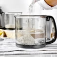 thumbnail image 1 of Fridja Home Decor Handheld Flour Semi-Automatic Fine Mesh Sieve with Clear Measuring Lightweight Plastic Baking Tool for Cakes and Powdered Ingredients, 1 of 6