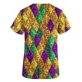 thumbnail image 5 of Cxenplz Valentine Scrub Tops Women V-Neck Short Sleeve Holiday Themed Heart Scrubs, 5 of 5