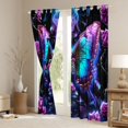 thumbnail image 3 of Feelyou Butterfly Skull Curtains Pack of 2 (42x84 Each), Valentines Day Rose Curtains Blackout, Gothic Romantic Theme Bedroom Curtains, Black Out Curtains Decor, 3 of 6