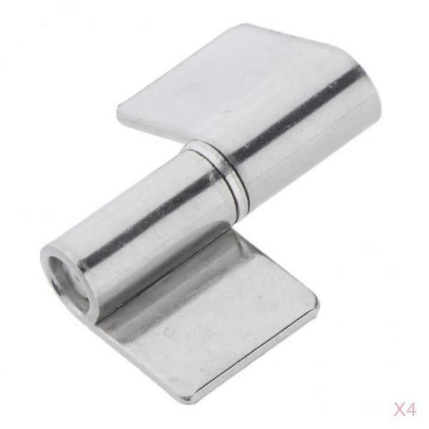 4 X Soldadura de material acero inoxidable en bisagras Bisagras de puerta nalgas de soldadura resistentes