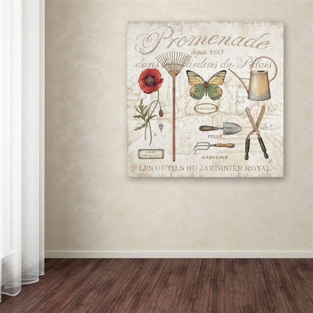 Trademark Fine Art "Royal Garden II" Canvas Art by Daphne Brissonnet