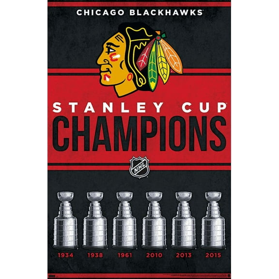 NHL Chicago Blackhawks - Champions 23 Wall Poster, 22.375" x 34"