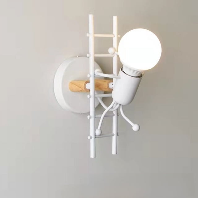 Suministro de lámpara de pared de escalera Lance transfronteriza de personalidad creativa simple moderna para habitación de niños Lámpara de pared LED de comercio exterior transfronterizo