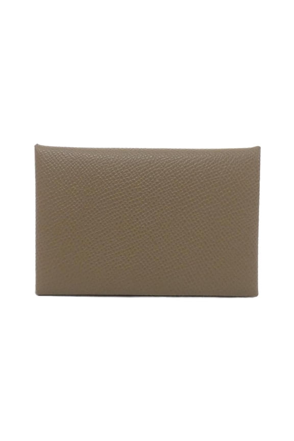 Pre-Owned Hermes Calvi 044164CK Business Card Holder/Card Case