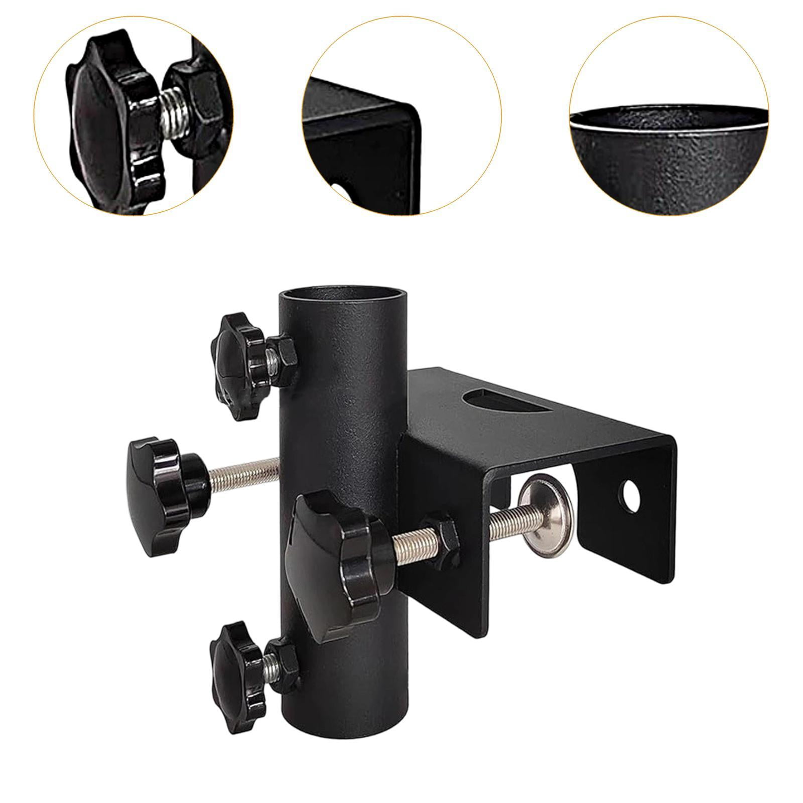 oshhni Outdoor Umbrella Holder Fixture Base Metal Clamp for Park Deck Railing Fence