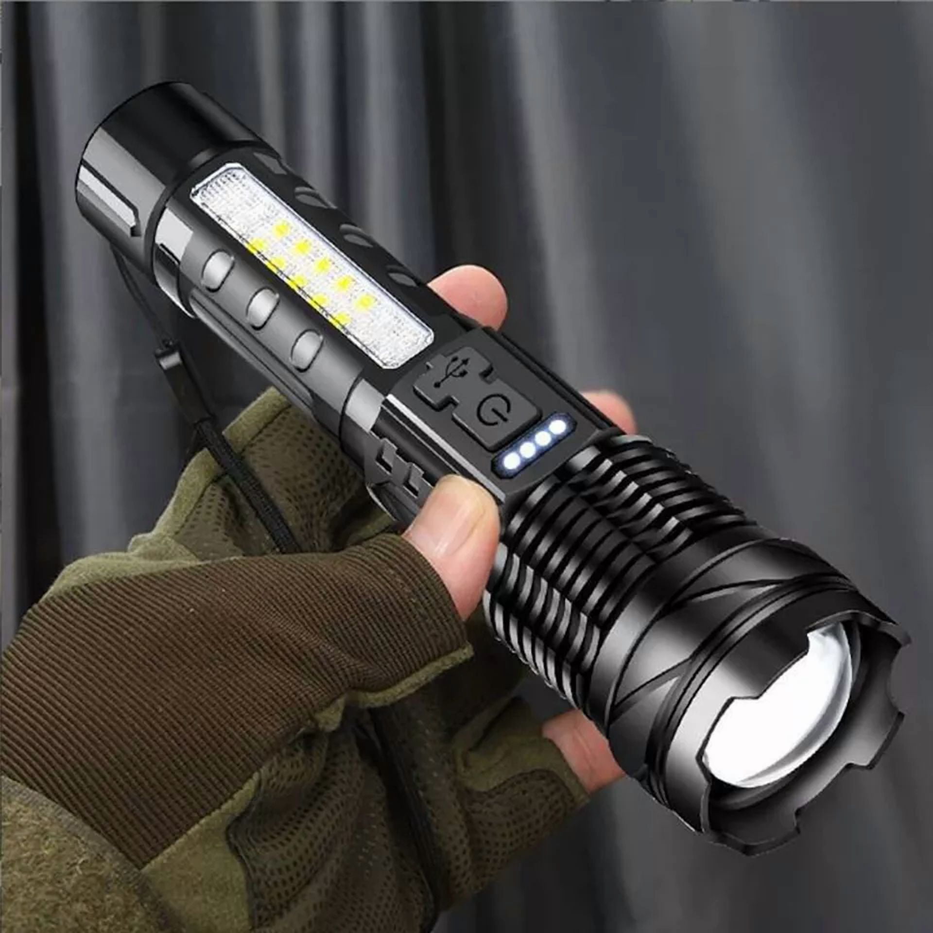 Super Bright 22000000Lm Led Flashlight High Powered Torch Usb Rechargeable Lamp