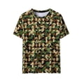 thumbnail image 4 of PNTUTB Men's and Women's Summer Fashion Camouflage Casual Loose Crew Neck Short Sleeve Comfortable Pullover Tops, 4 of 6