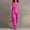Hot Pink, variant on Cotton Linen 2 Piece Sets for Women Casual V Neck Tie Front Top and Loose Wide Leg Pants Summer Fasion Beach Set