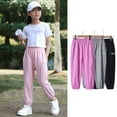 thumbnail image 5 of WOLLED Little Girls Casual Long Trousers Kids Cotton Jogging Sweat Pants for 2-12T Toddler Summer Anti-mosquito Lantern pants, 5 of 8