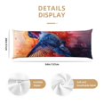 thumbnail image 3 of Zufioo Vibrant Hummingbird Watercolor Art Print 20x54 Inch Long Body Pillowcase, without Pillow Core, Pillow Case with Hidden Zipper, Ideal Gift for Home Furnishings, 3 of 7